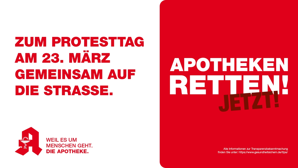 Protesttag Protesttag der Apotheken am 23.03.2026